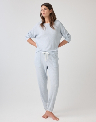 Oversized Waffle Jersey Lounge Pyjama Set