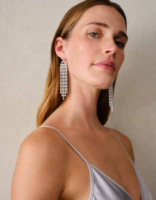 Ox Deco Waterfall Drop Earrings