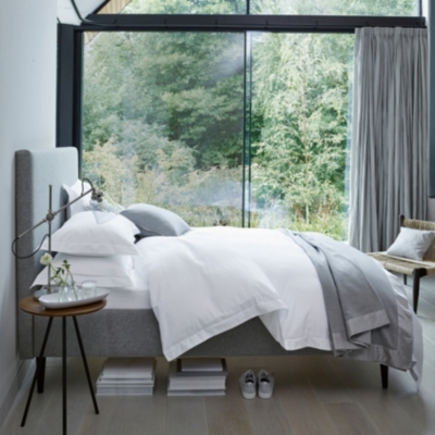 Padstow Oxford Pillowcase with Border Single Padstow Bed Linen