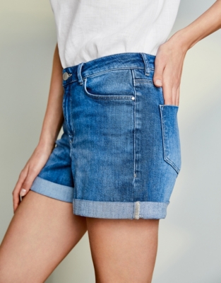 Pale Wash Denim Shorts Skirts & Shorts The White Company UK