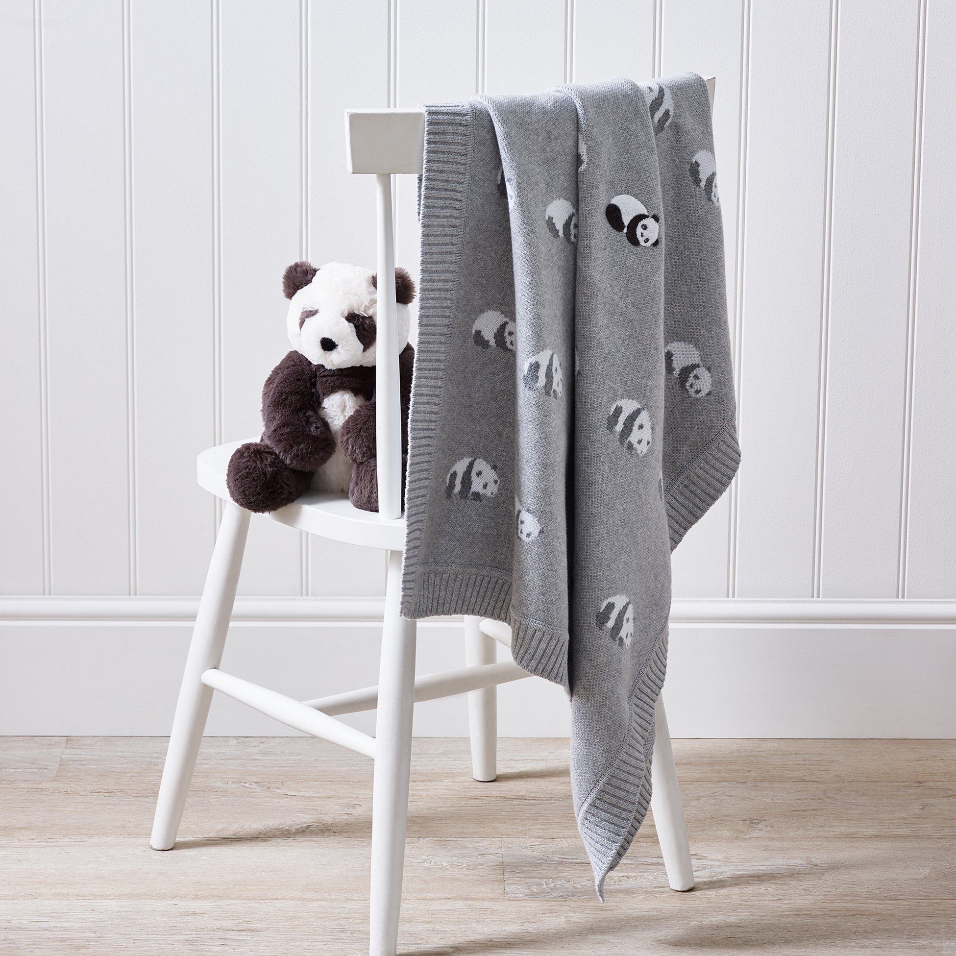 Baby Panda Pink E&A Luxury Soft Fleece Baby Blanket Jungle Design 75 x 100cm for Babies from Newborn