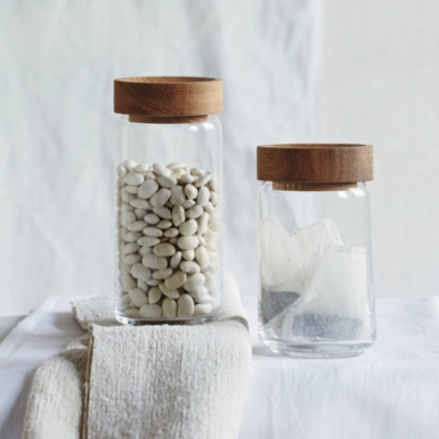 Pantry Large Glass Jar Kitchen Accessories The White Company UK