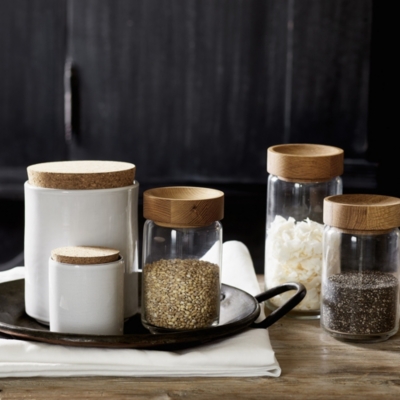 Pantry Large Glass Jar Kitchen Accessories The White Company UK