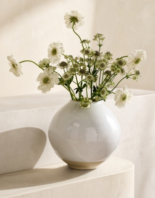 Parham Round Ceramic Vase – Large