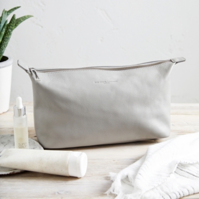 Pebblegrain Leather Wash Bag Wash Bags The White Company UK