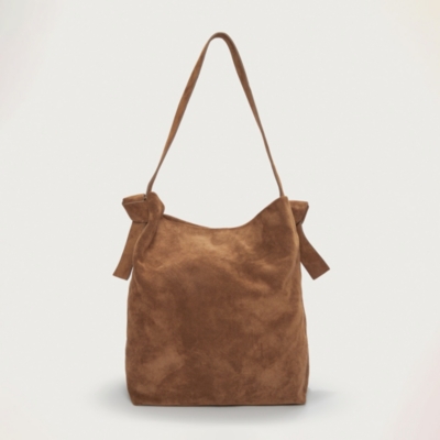 Pembroke Knot Large Suede Tote