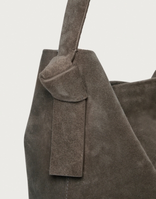 Pembroke Knot Large Suede Tote Bags & Purses The White Company UK