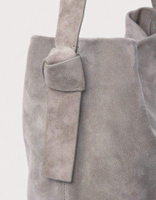 Pembroke Knot Large Suede Tote