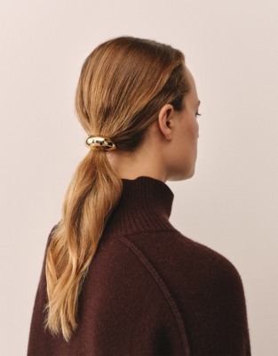Pendant Hair Bobble - Gold