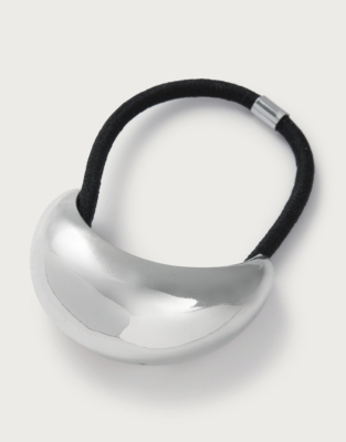 Pendant Hair Bobble - Silver