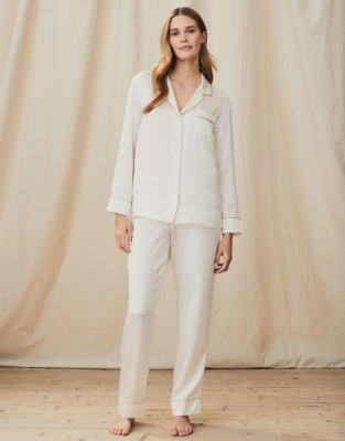 Silk pajamas white discount company