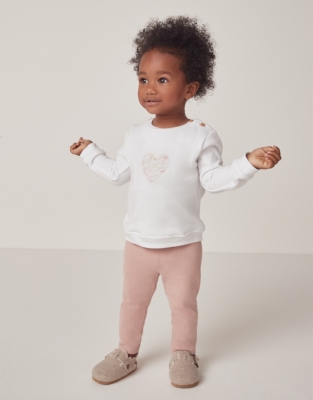 Camille Organic Cotton Hand Smocked Blouse & Pointelle Leggings Set  (18mths—6yrs), Girls' Clothing