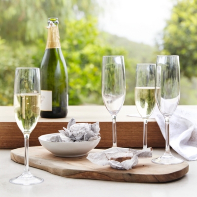 Picnic Champagne Flutes Set of 4 Home Accessories Sale The White