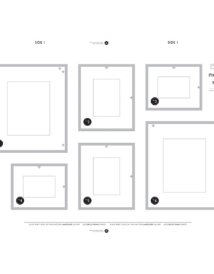 Picture Gallery Wall Small Photo Frame Set