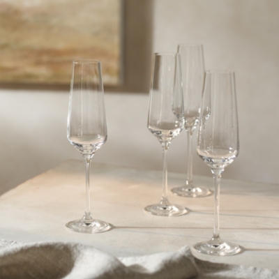 Pimlico Champagne Flute Glasses – Set of 4