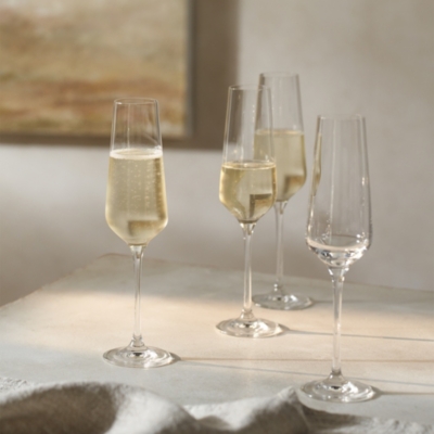 Pimlico Champagne Flute Glasses – Set of 4