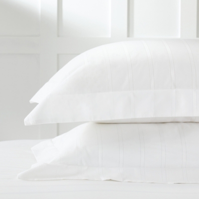 Pimlico Stripe Oxford Pillowcase with Border Single Pimlico Stripe