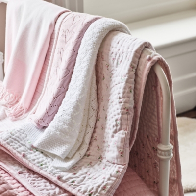 Pink Gingham Check Baby Blanket Gifts For Girls The White Company US