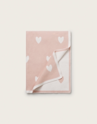 Pink Heart Baby Blanket