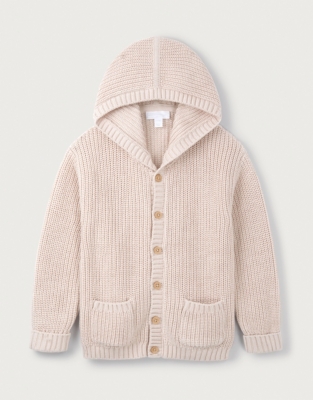Pink Hooded Cardigan (018mths) Baby Girls The White Company US