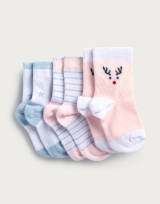 white company baby socks