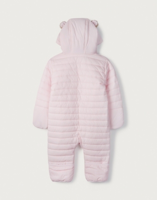 baby quilted pramsuit