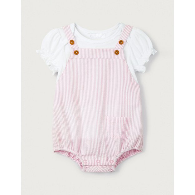 Pink Stripe Bubble Romper & Top Set | Baby Clothing | The  White Company
