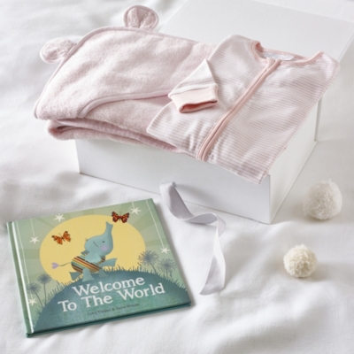 Pink Welcome To The World Baby Gift Set