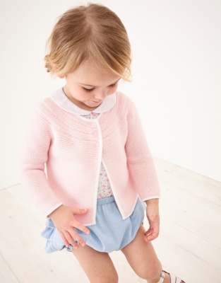 white company baby cardigan
