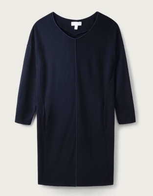 Piped Jersey Cocoon Dress Clothing Sale The White Company UK