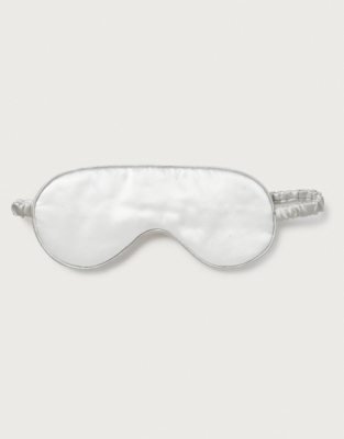 Piped Silk Eye Mask