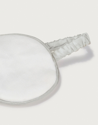 Piped Silk Eye Mask
