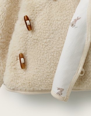 Playful Bunnies Teddy Fleece Jacket (0–2yrs)
