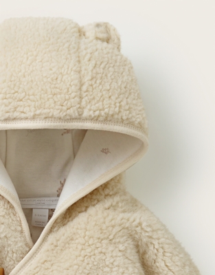 Playful Bunnies Teddy Fleece Jacket (0–2yrs)