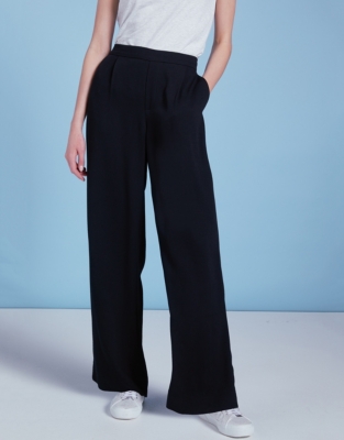 Pleat Front Wide Leg Trousers | Clothing Sale | The White Company UK