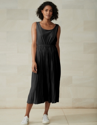 Pleated Jersey Dress Clothing Sale The White Company UK