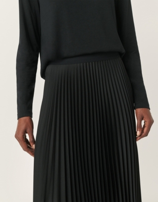 Pleated Midi Skirt