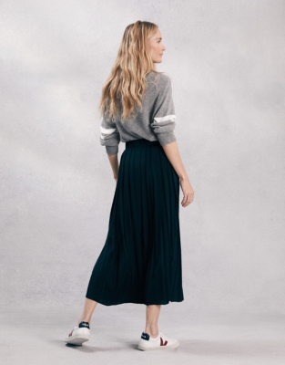 Pleated Midi Skirt