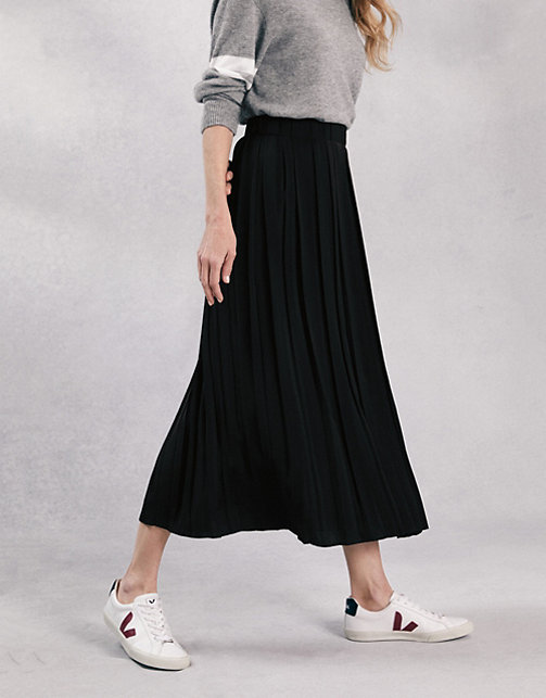 Pleated Midi Skirt | Dresses & Skirts | The White Company US