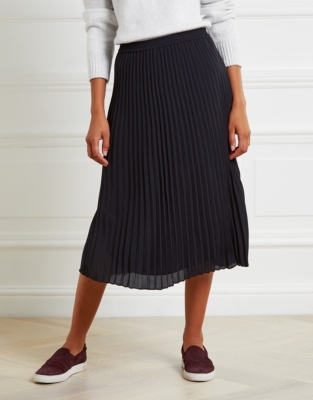 Black pleated shop midi skirt 90