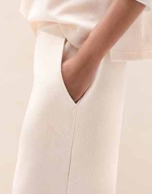 Plush Cord Wide-Leg Trousers