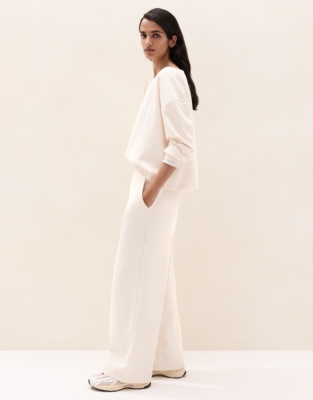 Plush Cord Wide-Leg Trousers