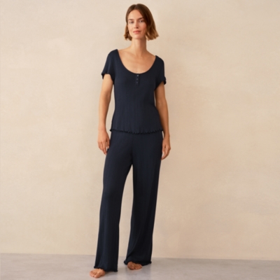 Pointelle Scoop Neck PJ Top