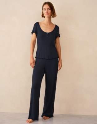 Pointelle Scoop Neck PJ Top