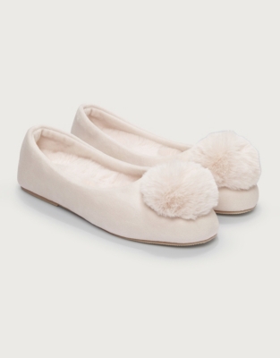 Pom-Pom Ballet Slippers