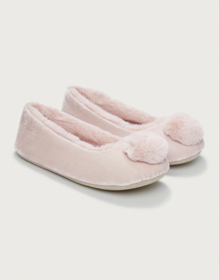 Pom-Pom Ballet Slippers