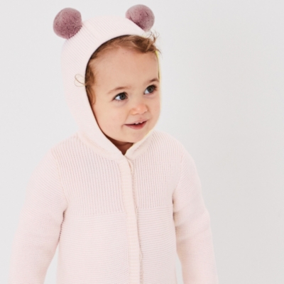 baby boy pom pom cardigan