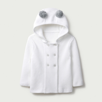 PomPom Knit Jacket Baby & Children's Sale The White Company UK