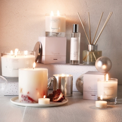 Pomegranate Botanical Pillar Candle Candles & Fragrance Sale The