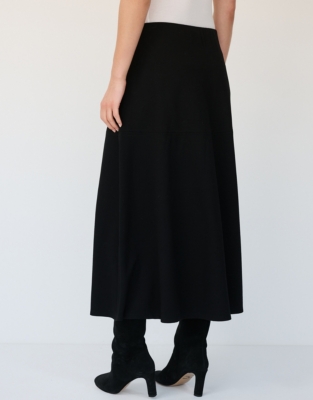 Ponte Jersey Circle Skirt - Black